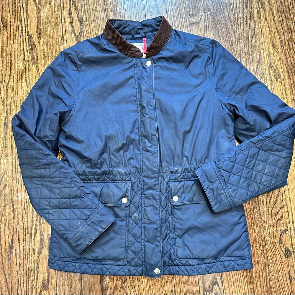 Crewcuts J.Crew‎ Girls Navy Blue Quilted Jacket Coat Zipper Lightweight Size 14